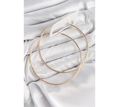 Pirinç Halka Model Gold Renk Kadın Küpe - TJ-BKP11037