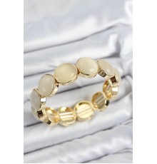 Pirinç Vintage Model Gold Renk Lastikli Kadın Bileklik - TJ-BB7648