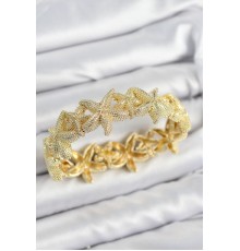 Pirinç Deniz Yıldızı Model Gold Renk Lastikli Kadın Bileklik - TJ-BB7650