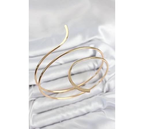 Pirinç Sarmal Model Gold Renk Pazu Bileklik - TJ-BB7652