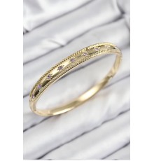 Pirinç Zirkon Taşlı Kutup Yıldızı Model Gold Renk Kadın Kelepçe - TJ-BB7684