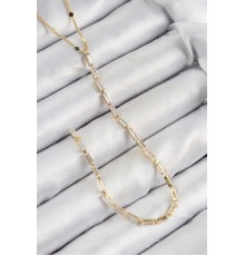 Pirinç Zirkon Taşlı Model Gold Renk Y Kolye - TJ-BKO10450