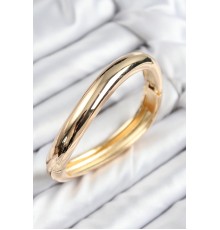 Pirinç Kıvrım Model Gold Renk Kadın Kelepçe - TJ-BB7713