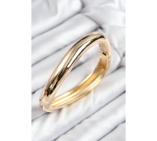 Pirinç Kıvrım Model Gold Renk Kadın Kelepçe - TJ-BB7713