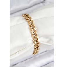 316L Çelik Klasik Kalın Zincir Model Gold Renk Kadın Bileklik - TJ-BB7788