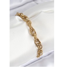 316L Çelik Klasik Dövme Halat Zincir Model Gold Renk Kadın Bileklik - TJ-BB7789