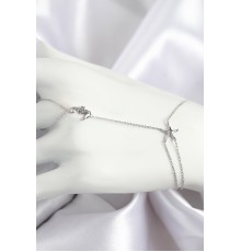 Pirinç Zirkon Taşlı Deniz Atı Ve Yıldız Model Gümüş Renk Şahmeran - TJ-SN712