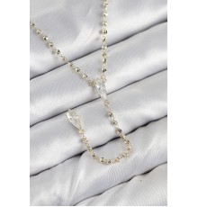 Pirinç Zirkon Taşlı Gold Renk Kadın Y Kolye - TJ-BKO10497