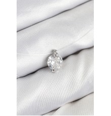 Misineli Zirkon Taşlı Model Gümüş Renk Hayalet Kolye - TJ-BKO10505