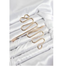 Pirinç Kıvrımlı Model Gold Renk Kadın Pazu Bileklik - TJ-BB7795