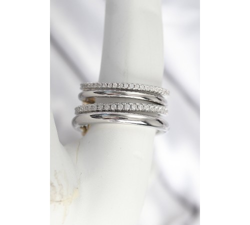 Pirinç Mix Renk Zirkon Taşlı 4'Lü Kadın Yüzük - TJ-BYK3829