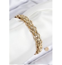 316L Çelik Örme Zincir Model Gold Renk Kadın Bileklik - TJ-BB7848