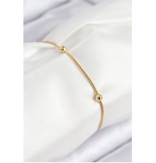 316L Çelik Topcuk Model Gold Renk Kadın Bileklik - TJ-BB7845