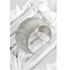 Pirinç Tel Sarma Model Gümüş Renk Kadın Bileklilk - TJ-BB7894