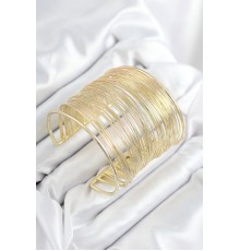Pirinç Tel Sarma Model Gold Renk Kadın Bileklilk - TJ-BB7895