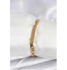 316L Çelik Gold Renk Yazı Yazmaya Uygun Kadın Bileklik - TJ-BB7916