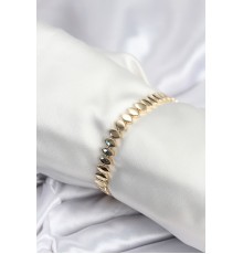 Pirinç VIP Seri Gold Renk Sıralı Arpa Model Kadın Bileklik - TJ-BB7943
