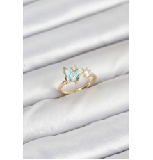 Pirinç Gold Renk Model Kadın Yüzük - TJ-BYK3864