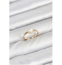 Pirinç Gold Renk Kalpli Kadın Yüzük - TJ-BYK3880