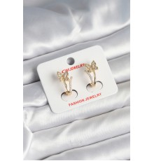 Pirinç Gold Renk Zirkon Taşlı Model Kadın Yüzük - TJ-BKP11248