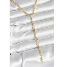 Pirinç Gold Renk Kadın Manifest Kolye - TJ-BKO10599