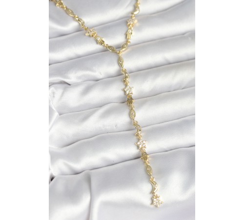 Pirinç Gold Renk Kadın Manifest Kolye - TJ-BKO10599