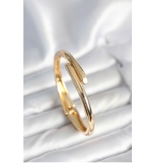 Pirinç Gold Renk Kadın Kelepçe Bileklik - TJ-BB7975