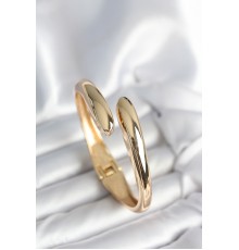 Gold Renk Pirinç Kadın Kelepçe Bileklik - TJ-BB7976