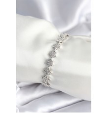 Pirinç Gümüş Renk Yıldız Model Kadın Bileklik - TJ-BB7979