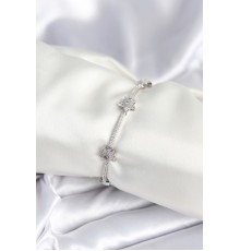 Pirinç Gümüş Renk Yıldız Model Kadın Bileklik - TJ-BB7985