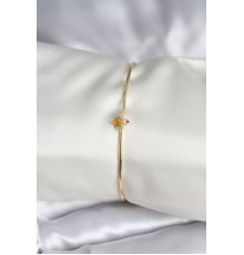 Sinek Figürlü Gold Renk Pirinç Kadın Bileklik - TJ-BB8000