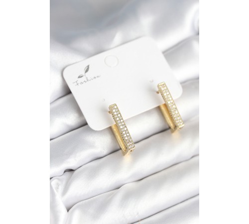 Kare Zirkon Taşlı Kadın Küpe - TJ-BKP11300