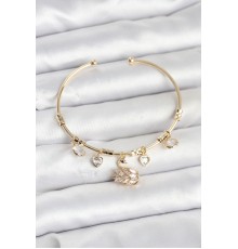 Kuğu Charmlı Gold Renk Kadın Bileklik - TJ-BB8035