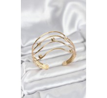 Pirinç Gold Renk Kadın Bileklik - TJ-BB8054