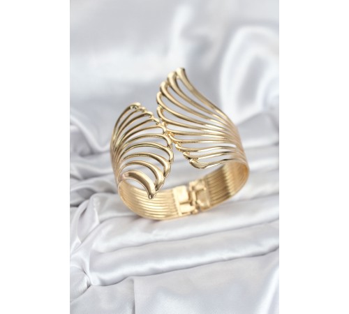 Pirinç Gold Renk Vintage Kadın Bileklik - TJ-BB8066