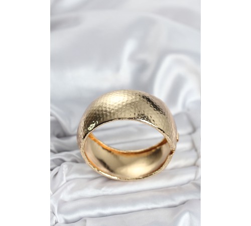 Pirinç Gold Renk Bombeli Vintage Kadın Bileklik - TJ-BB8067