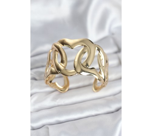 Pirinç Gold Renk Vintage Kadın Bileklik - TJ-BB8059