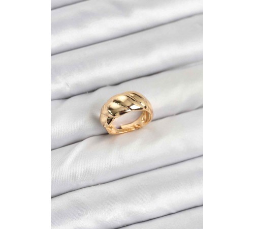 Gold Renk Bombeli Sarmal Yüzük - TJ-BYK3908