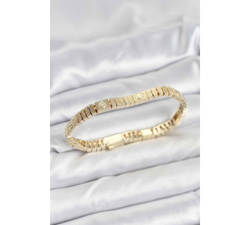 Gold Renk Vip Seri Bileklik - TJ-BB8078