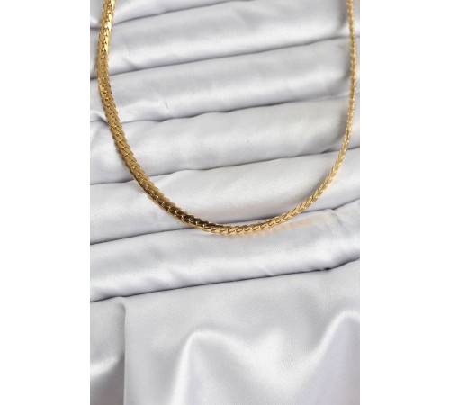 316L Çelik Gold Renk Zincir Kadın Kolye - TJ-BKO10631