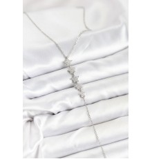 316L Çelik Zincir Gümüş Renk Yıldız Model Y Kolye - TJ-BKO10661