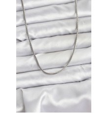 316L Çelik Zincir Gümüş Renk 60 cm Yılan Zincir Kadın Kolye - TJ-BKO10681