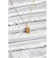 316L Çelik Zincir Gold Renk Minimal Kutup Yıldızı Model Kadın Kolye - TJ-BKO10683