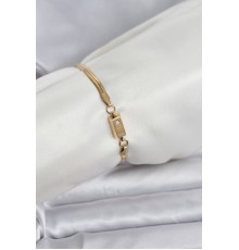 316L Çelik Gold Renk Külçe Altın Model Kadın Bileklik - TJ-BB8085