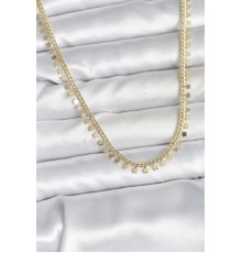 Pirinç Gold Renk Sıralı Yıldız Kadın Kolye - TJ-BKO10724