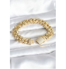 Pirinç Gold Renk VIP Exclusive Seri Gurmet Model Kadın Bileklik - TJ-BB8095