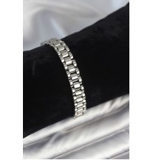 316L Çelik Gümüş Renk 9 mm Kalınlık Erkek Bileklik - TJ-EB3771