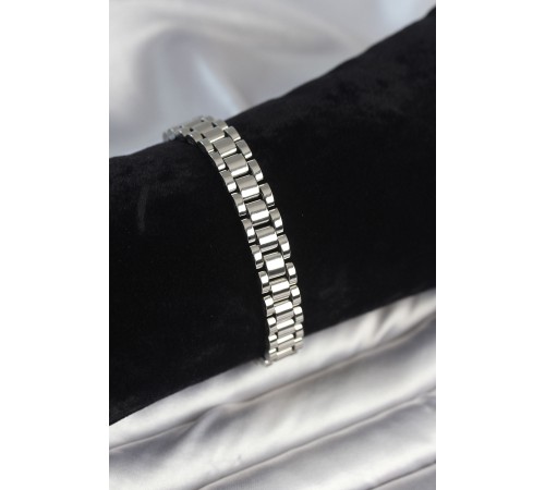 316L Çelik Gümüş Renk 9 mm Kalınlık Erkek Bileklik - TJ-EB3771