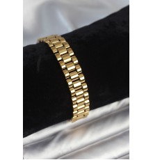 316L Çelik Gold Renk 12 mm Kalınlık Erkek Bileklik - TJ-EB3776