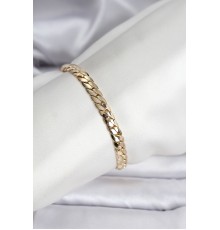 14K Gold Renk Kaplama Ezme Zincir Model Kadın Bileklik - TJ-BB8116